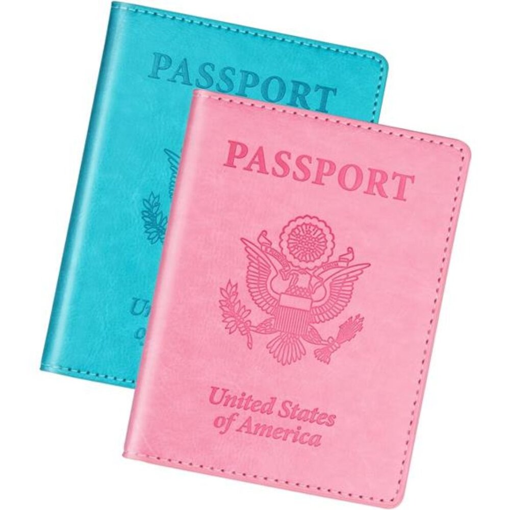 New Turquoise & Pink Passport Holder, Cruise Essentials Passport Wallet Cover